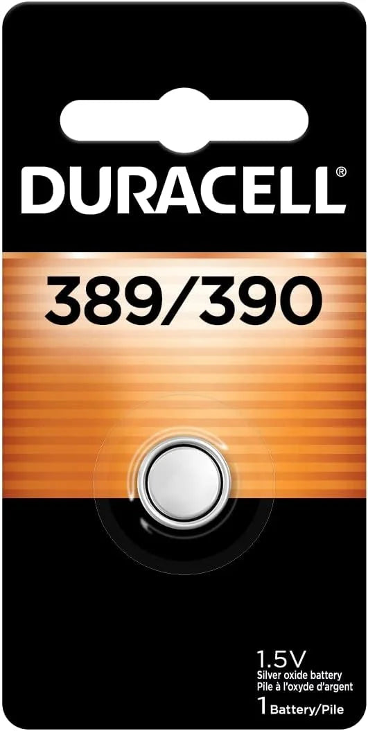 Duracell Silver Oxide 389/390 Medical & Watch Battery, 1.5V SR1130W SR54