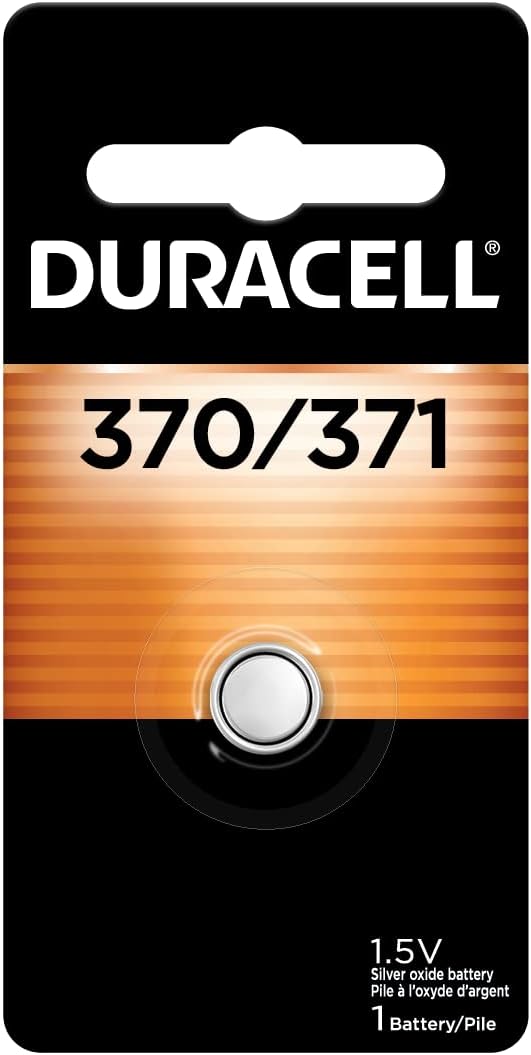 Pile bouton à oxyde d'argent Duracell 370/371, 1 paquet, pile 370/371 1,5 V, longue durée pour montres, appareils médicaux, calculatrices, etc. 