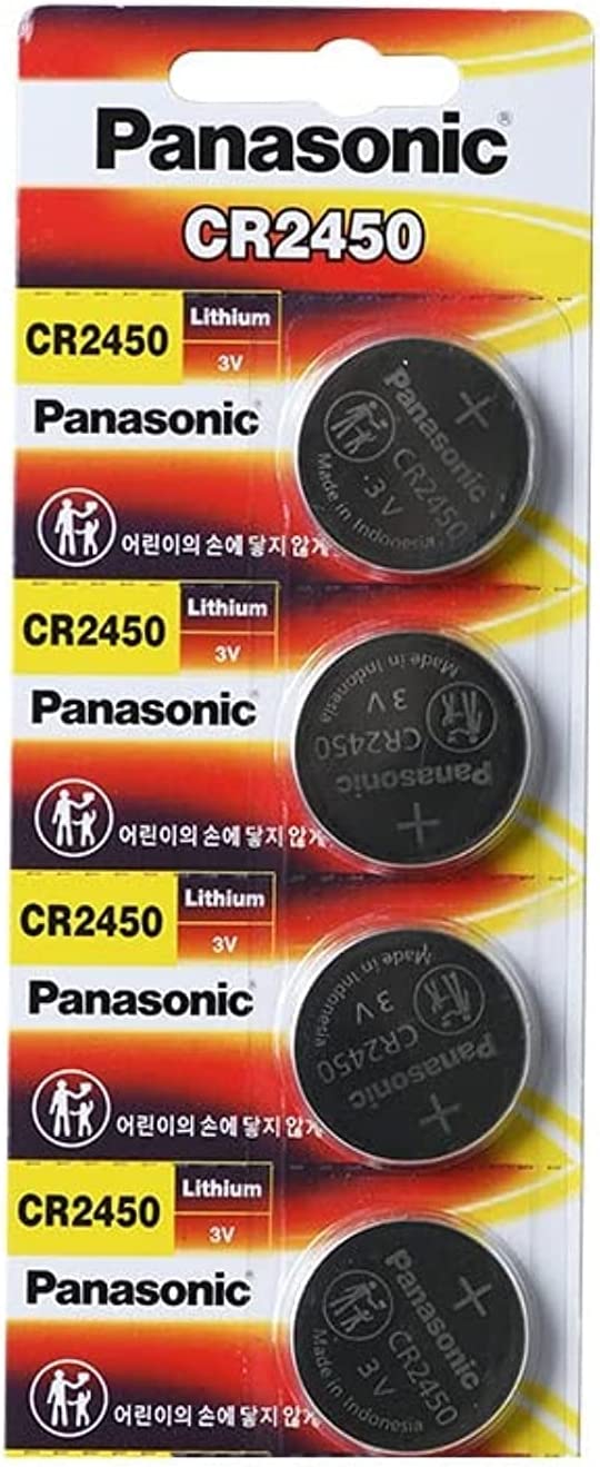 Panasonic CR2450 3v Coin Lithium Battery 4pcs , CR-2450 REMOTE KEYLESS ENTRY TRANSMITTER FOB Battery