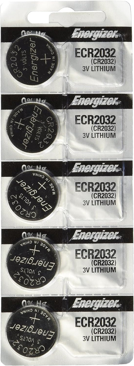 Energizer 2032 Battery CR2032 Lithium 3v (1 Pack of 5)