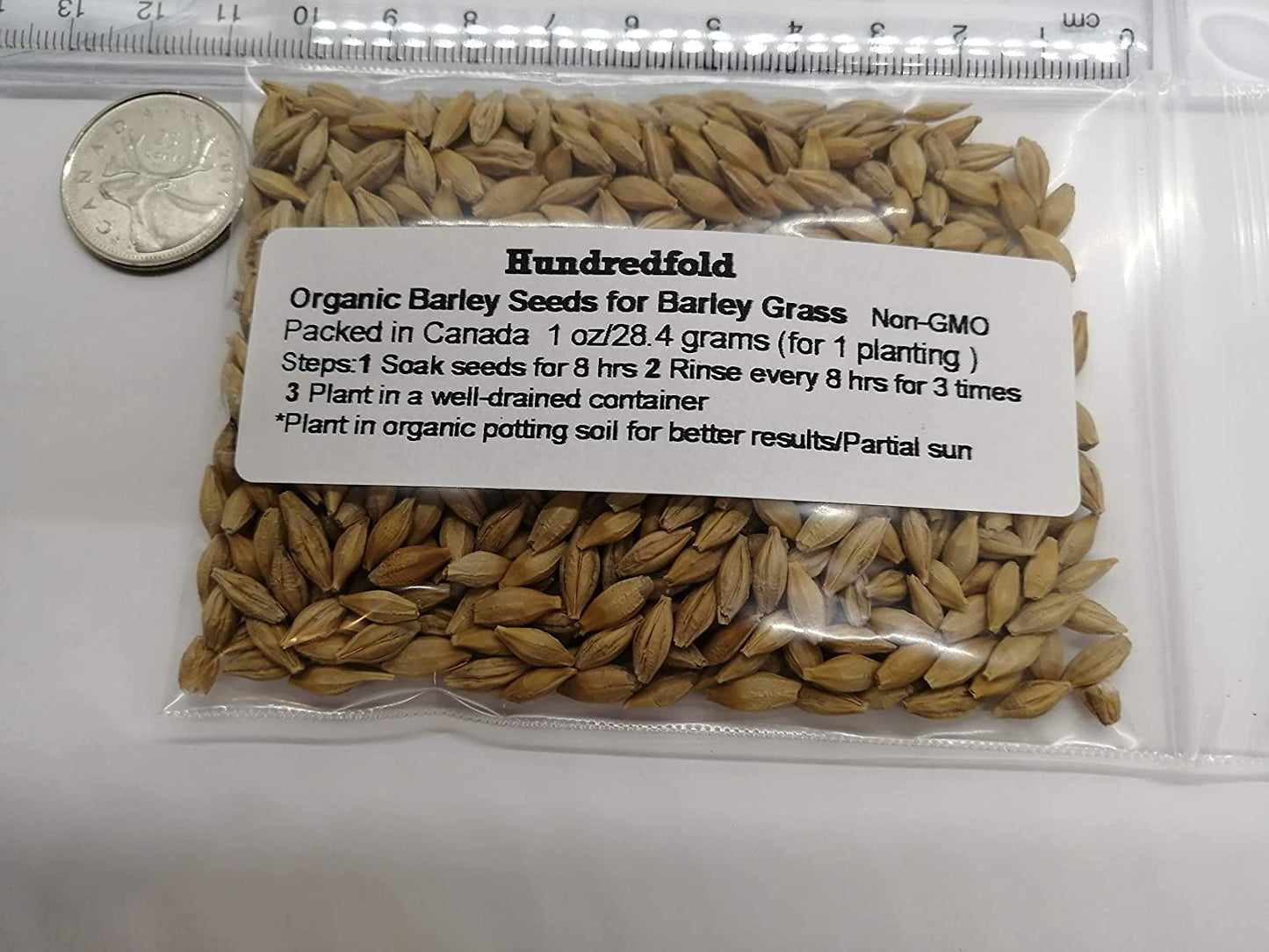 Organic Barley 1 oz (28.4g) Seeds for Pet Grass - Non-GMO Ancient Cereal Grain Improves Pets’ Digestion & Energy Level, for Cat Grass, Catgrass, Kitten Grass, and for Homemade Dog Food for Dogs and Puppies