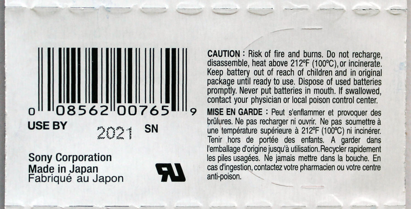 Sony Lithium 3V Batteries Size CR1616 (Pack of 5) Official Genuine Sony, Best by 2028